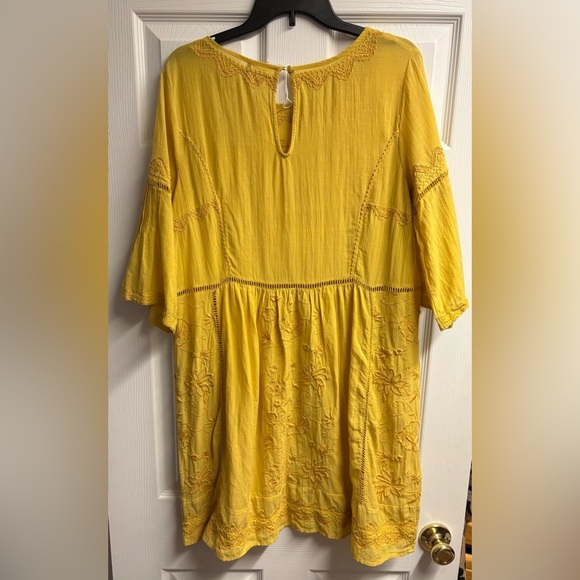 Anthropologie Akemi + Ken Viscose/Cotton Blend Embroidered Dress Size Medium - Picture 5 of 5